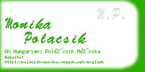 monika polacsik business card